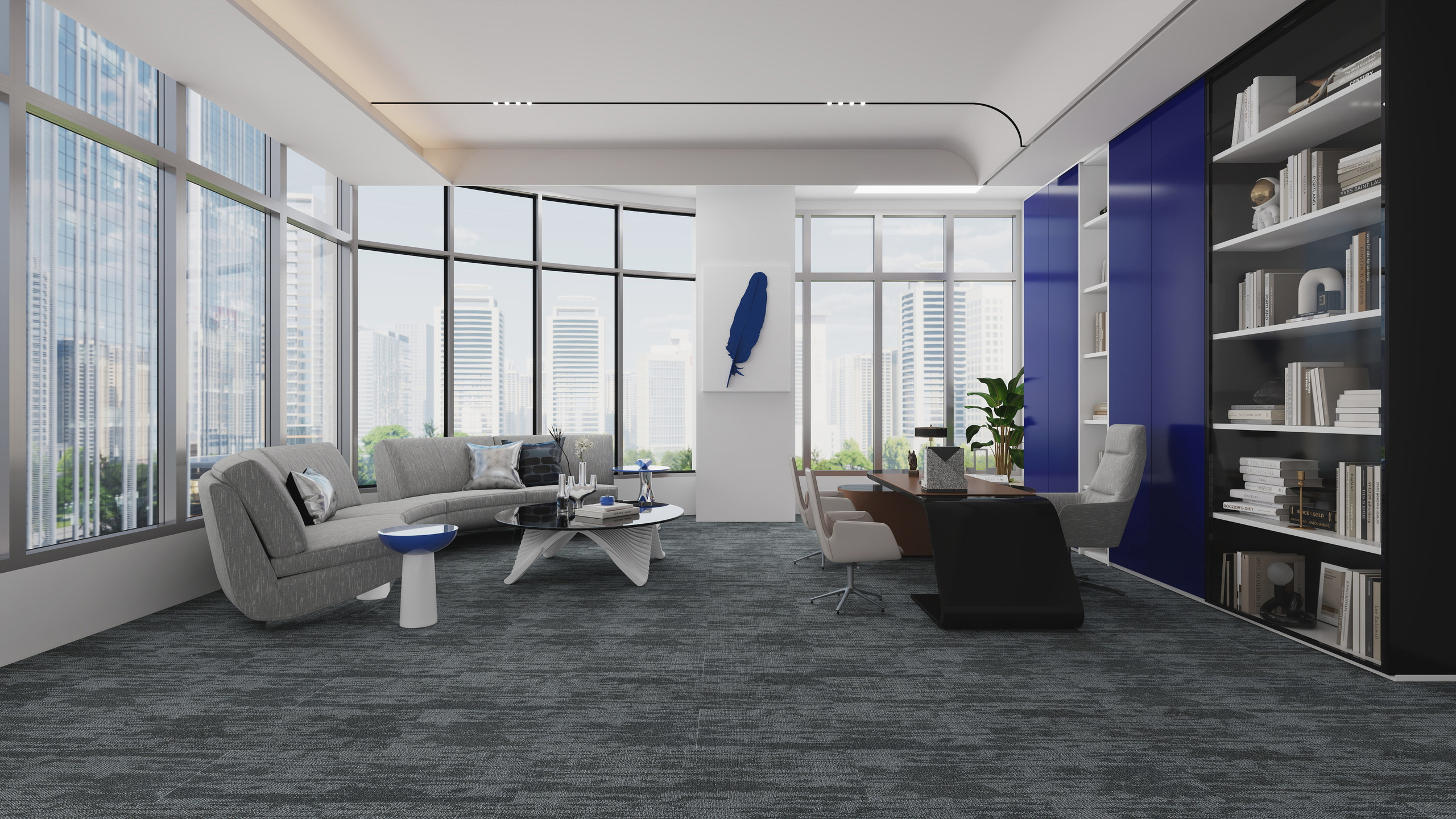 Burgunie Beach 10 modular carpet tile series