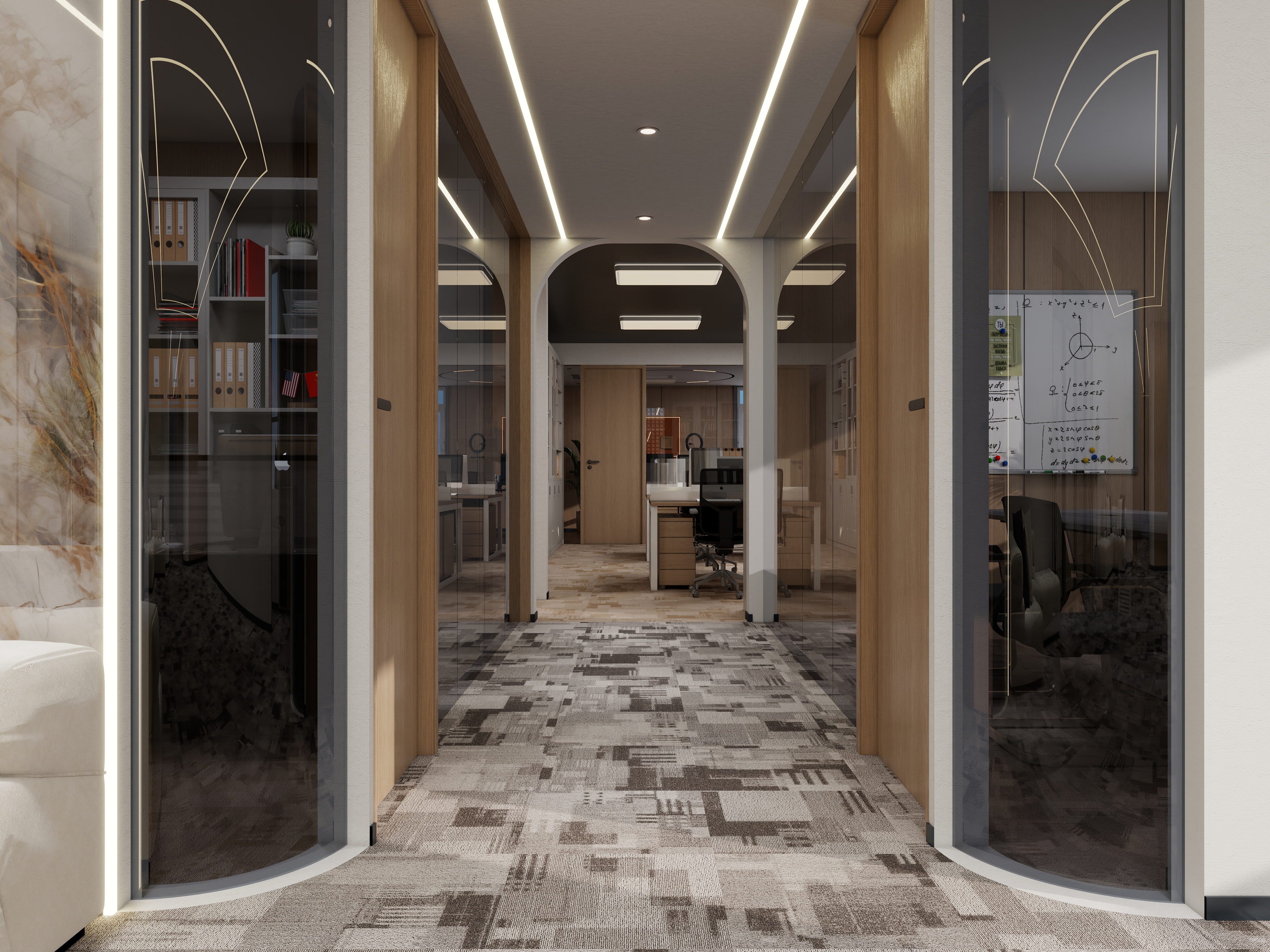 Burgunie GP003 modular carpet tile series
