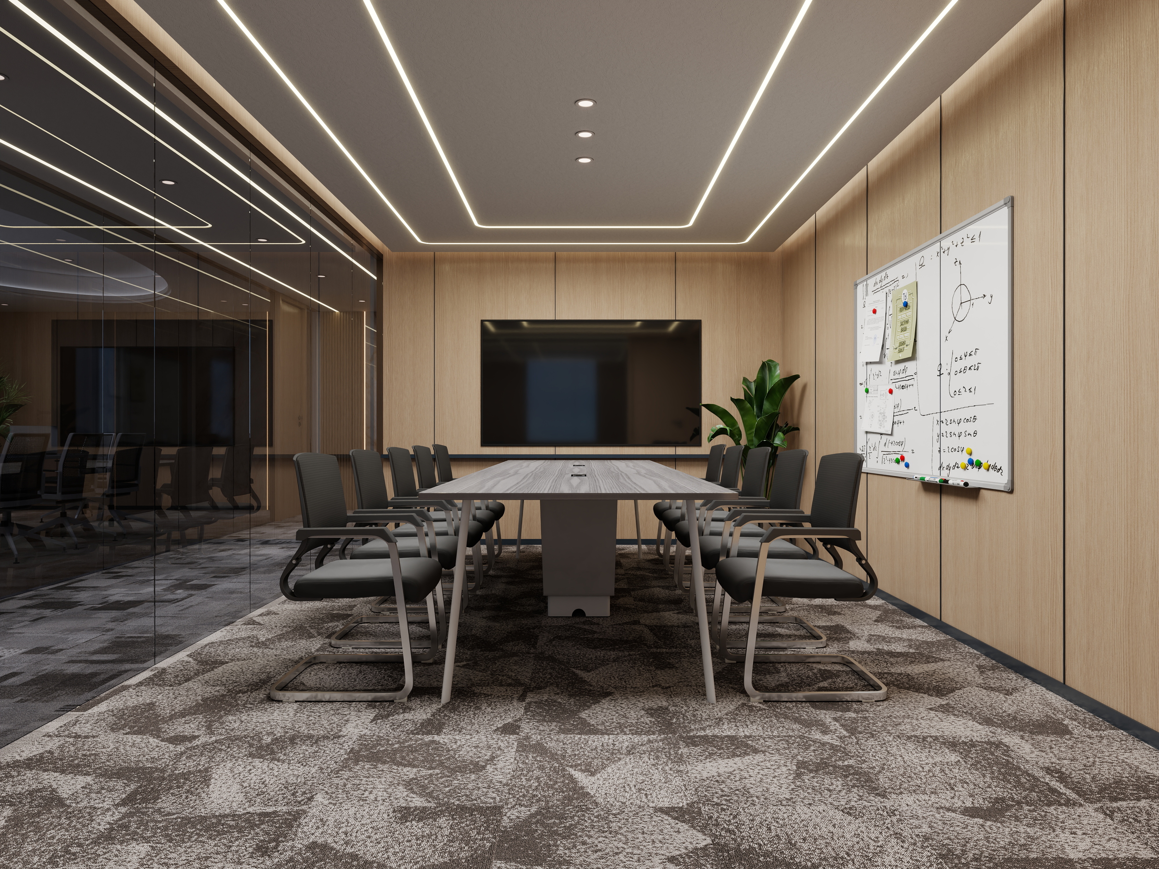 Burgunie GP004 modular carpet tile series