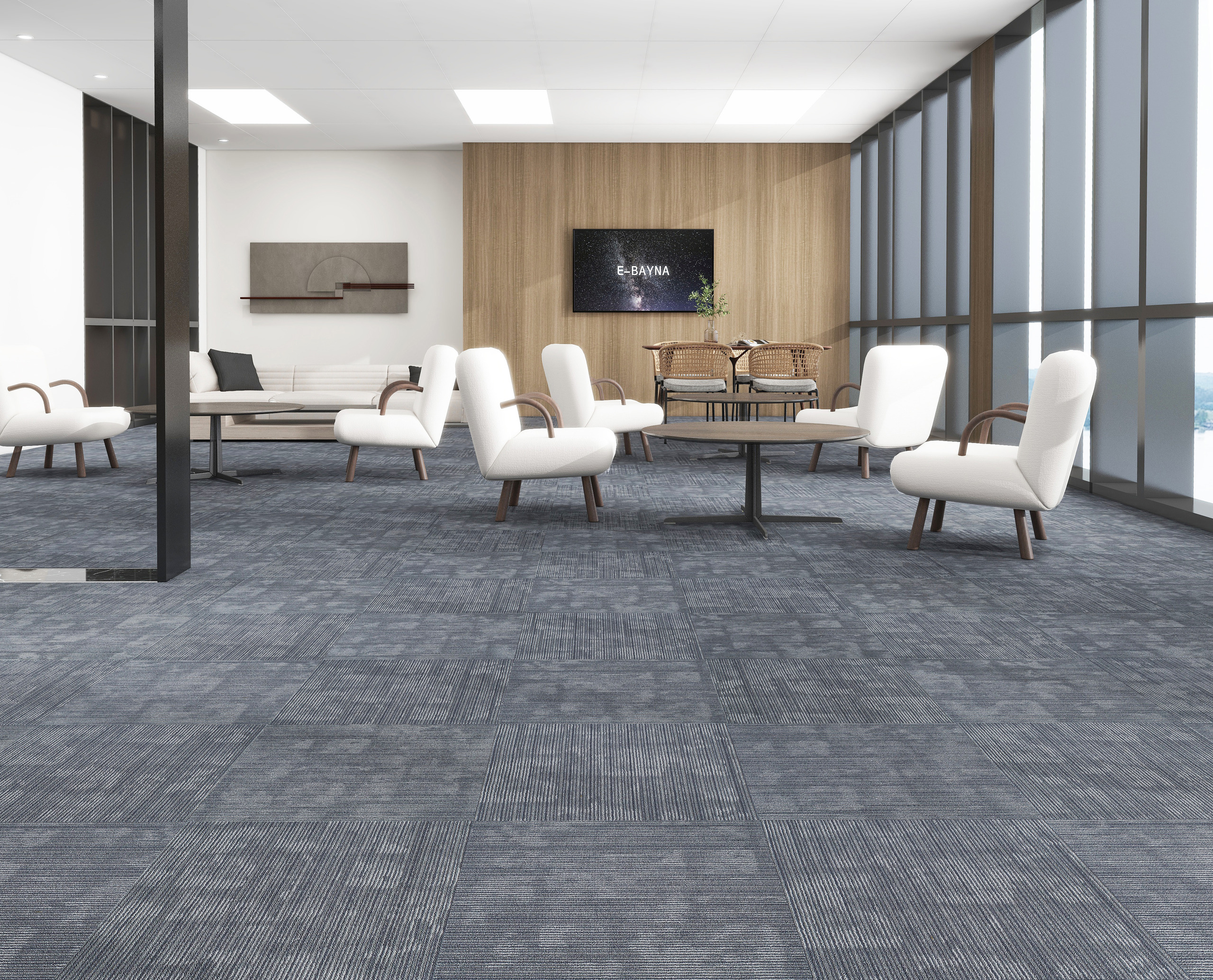 Burgunie Elegant Path modular carpet tile series