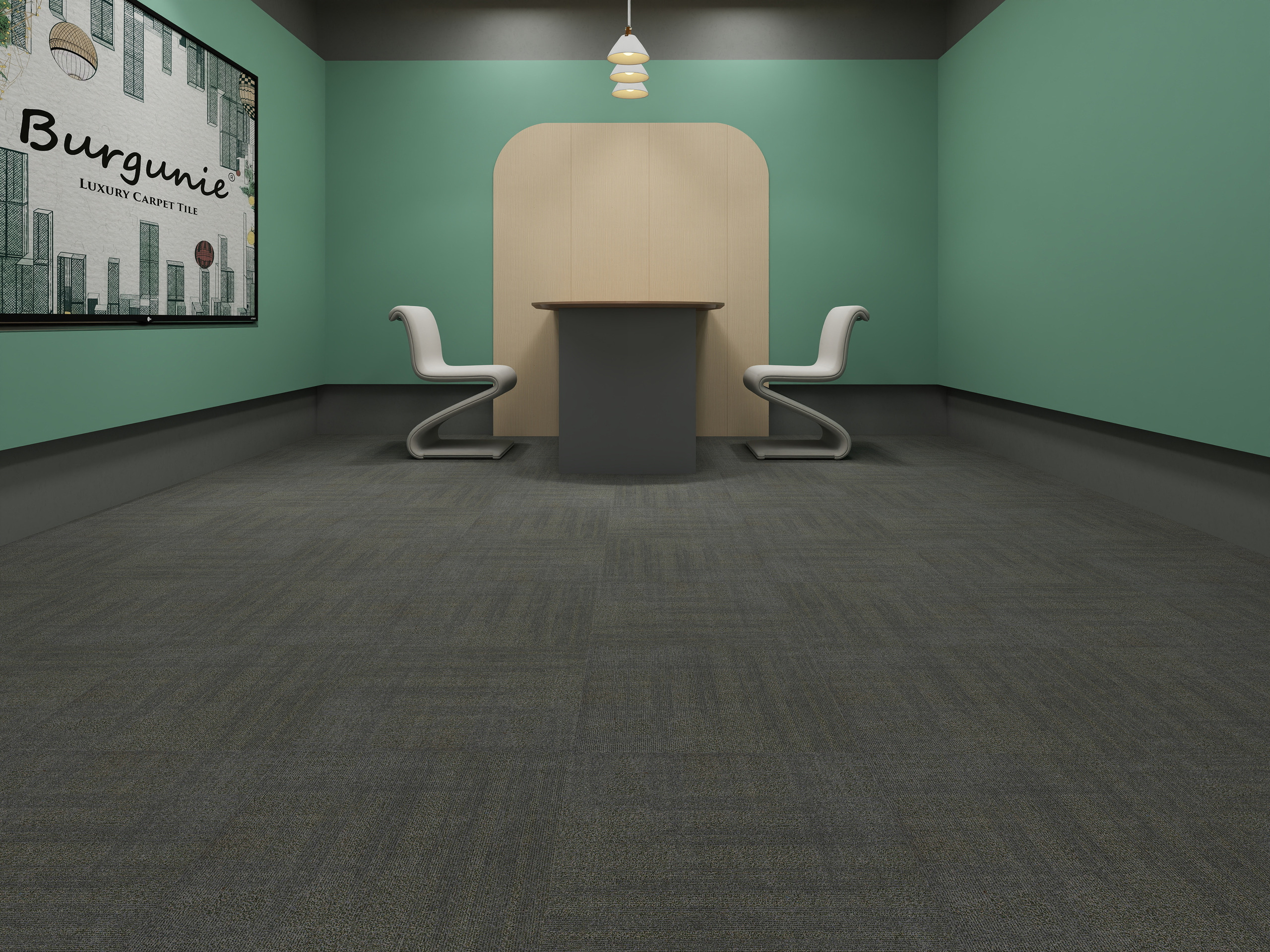 Burgunie Cambridge modular carpet tile series