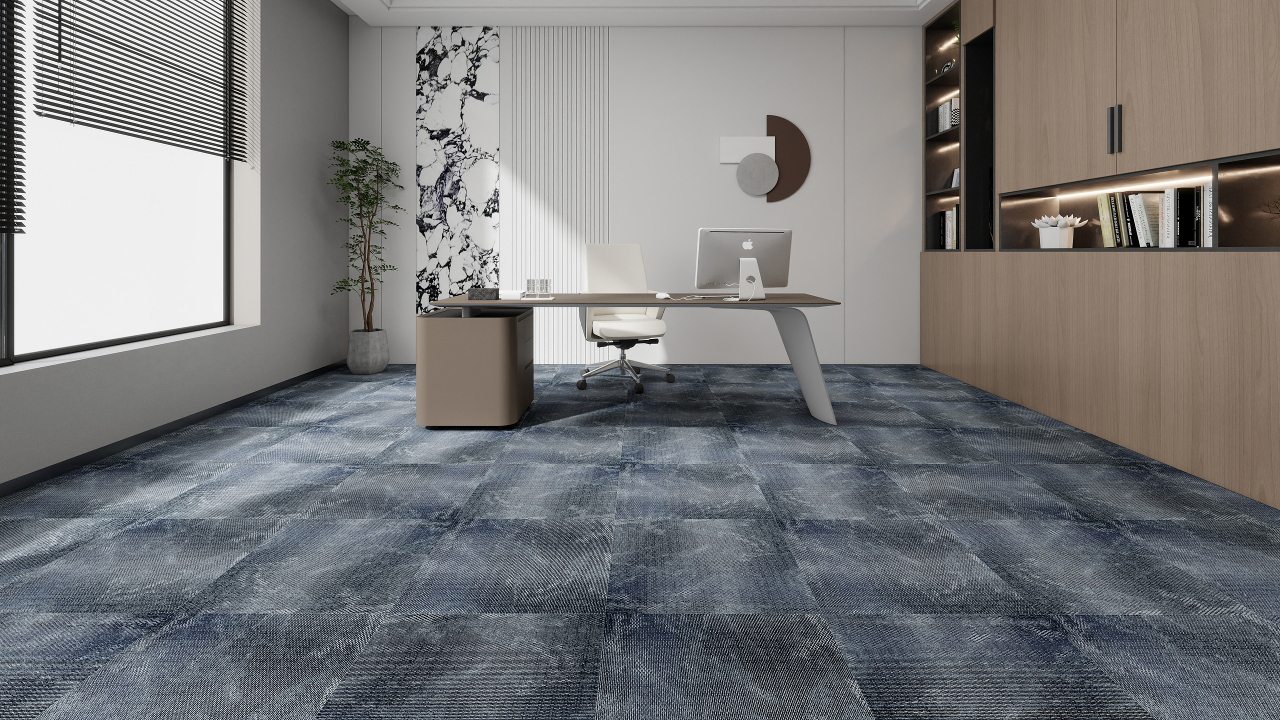Burgunie Dublin modular carpet tile series