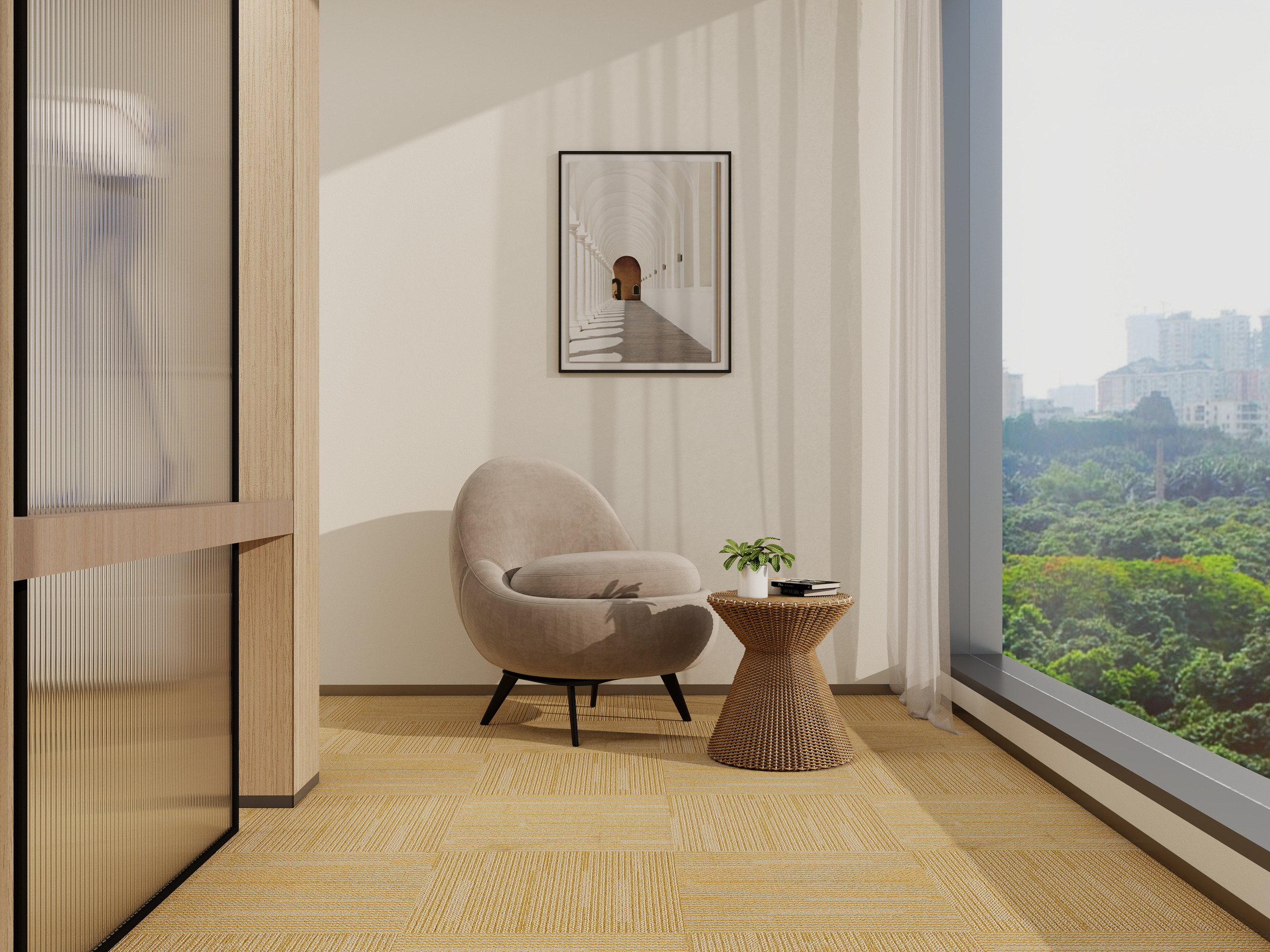 Burgunie Barley Aroma 20 modular carpet tile series