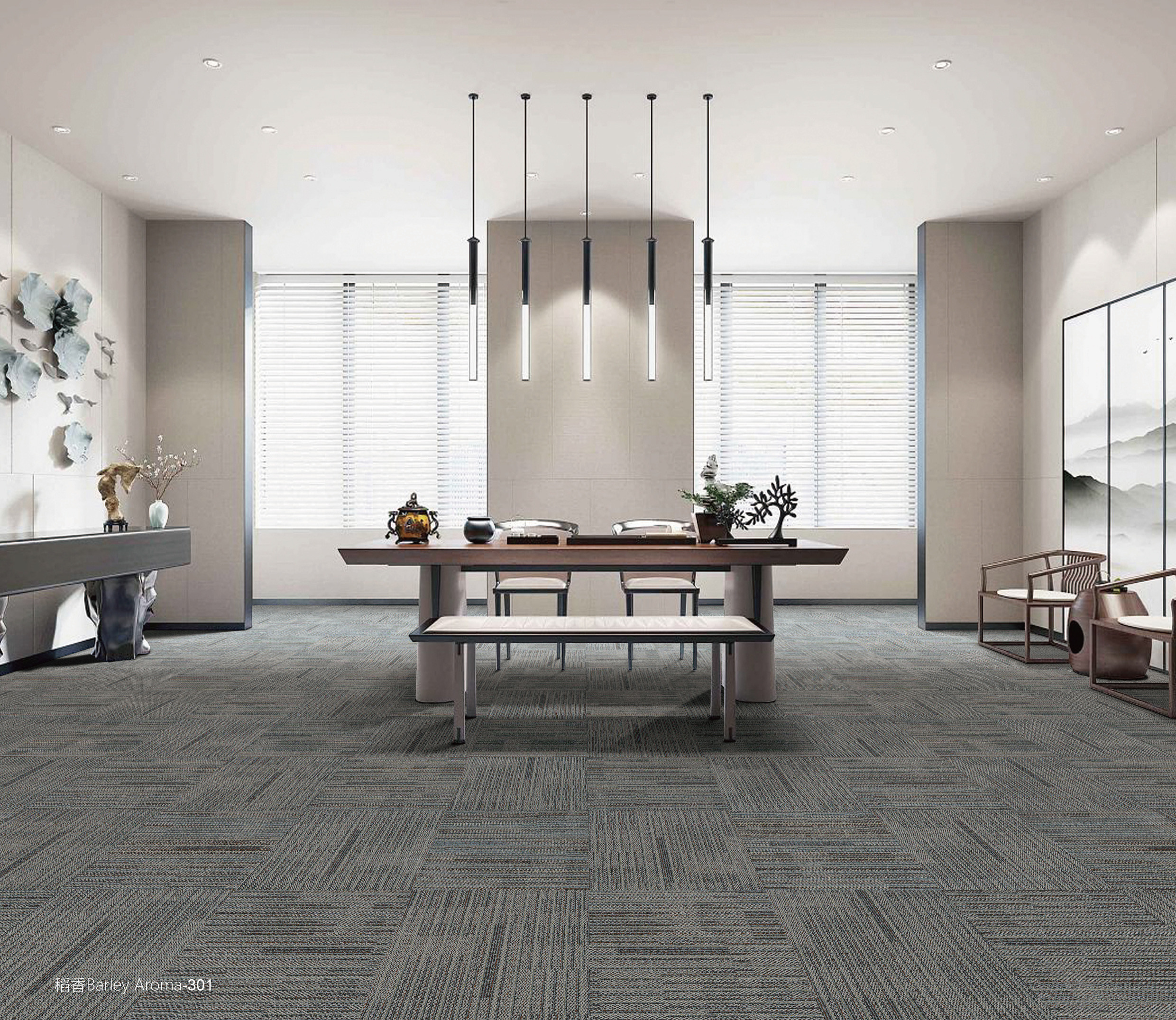 Burgunie Barley Aroma 30 modular carpet tile series
