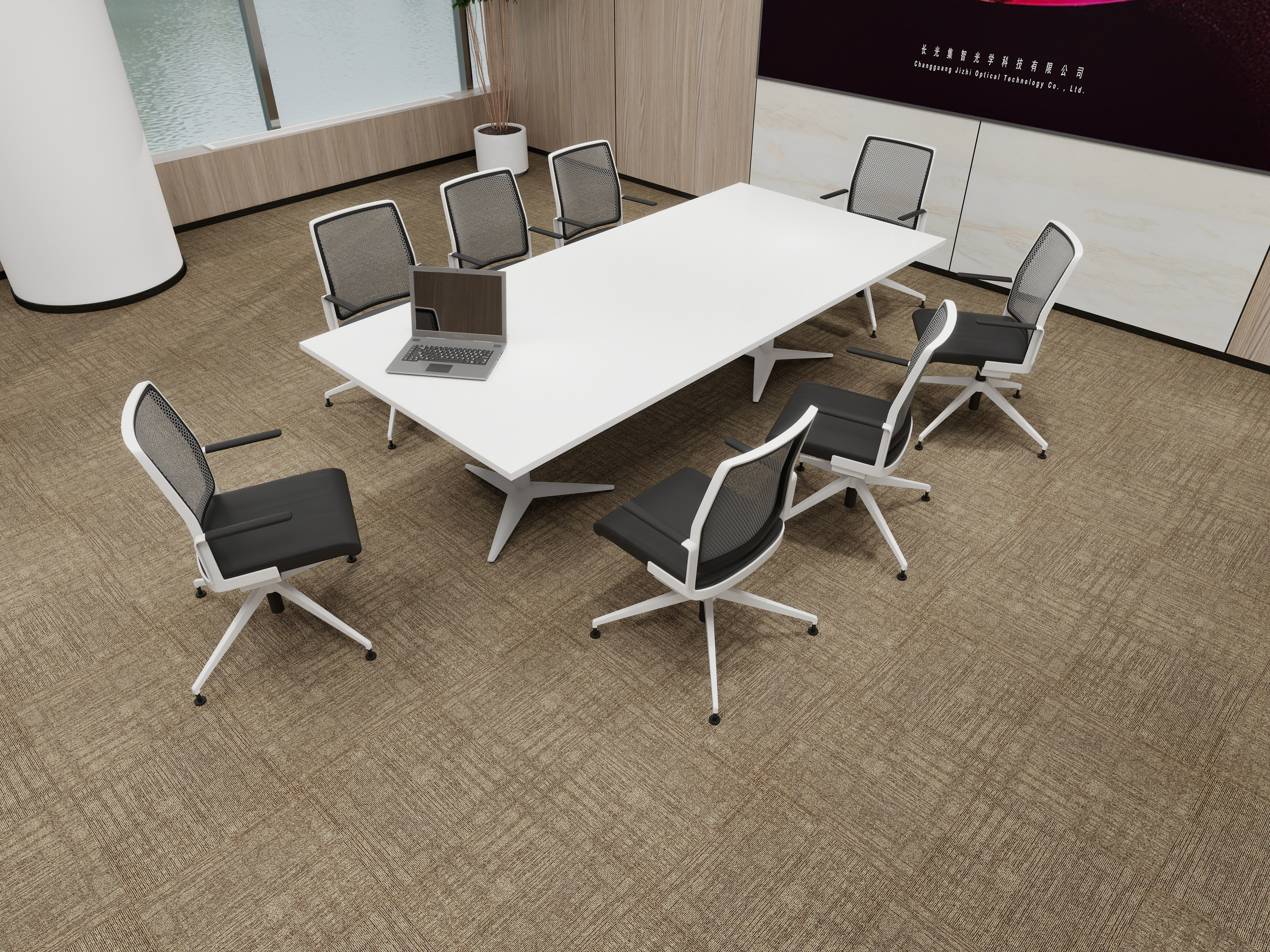 Burgunie Hanjiang modular carpet tile series