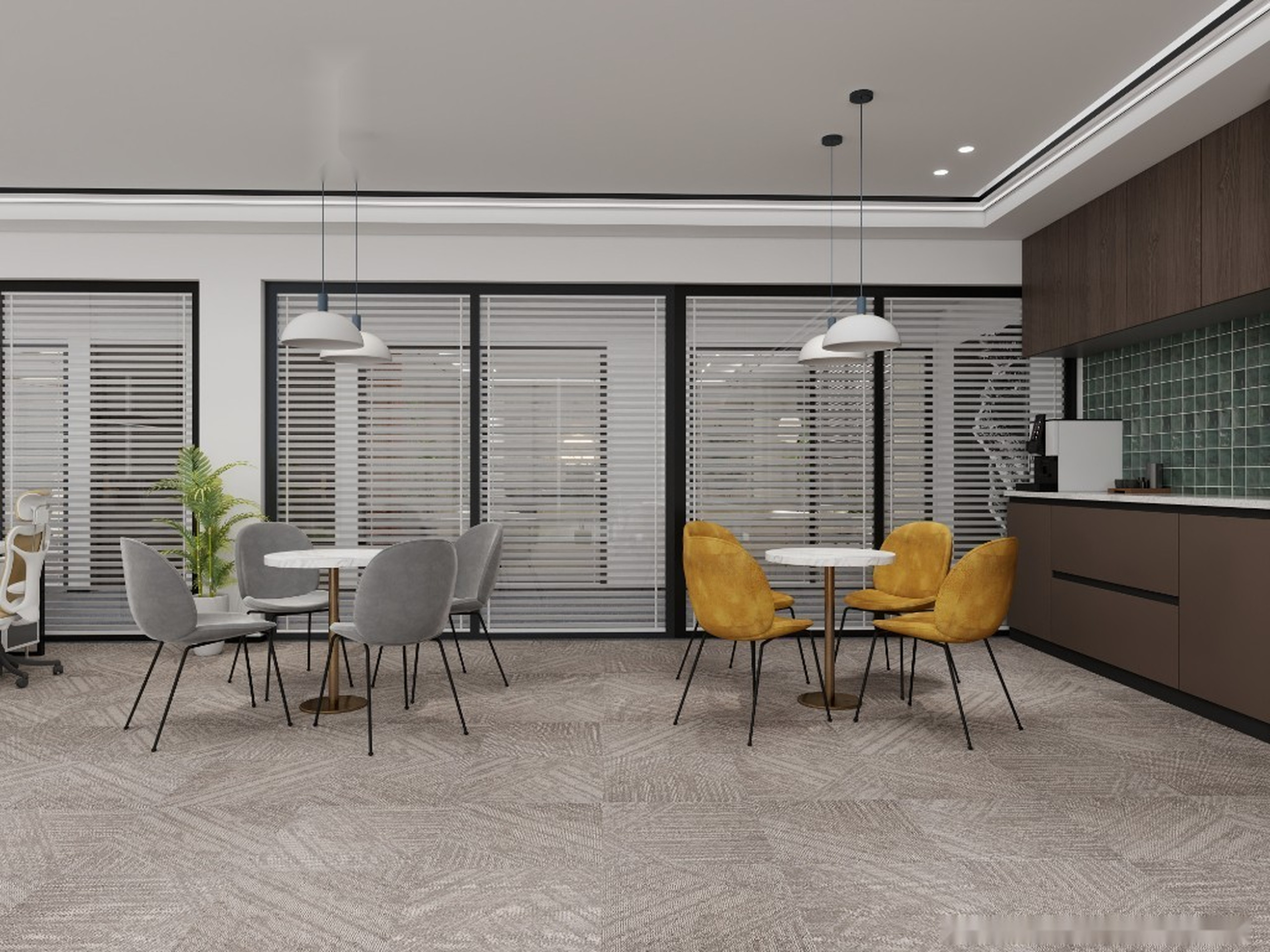 Burgunie JD002 modular carpet tile series