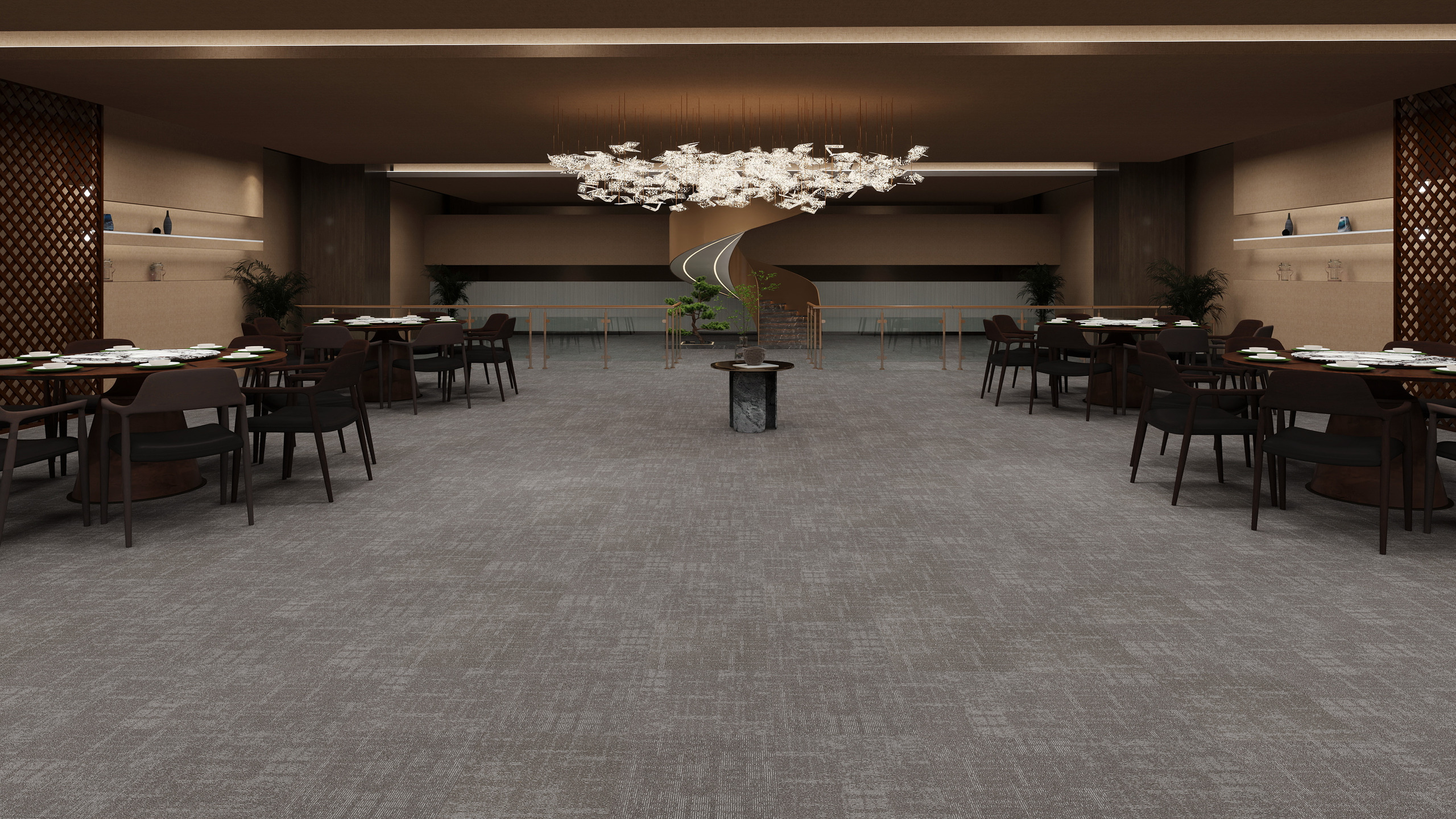 Burgunie Crystaline modular carpet tile series