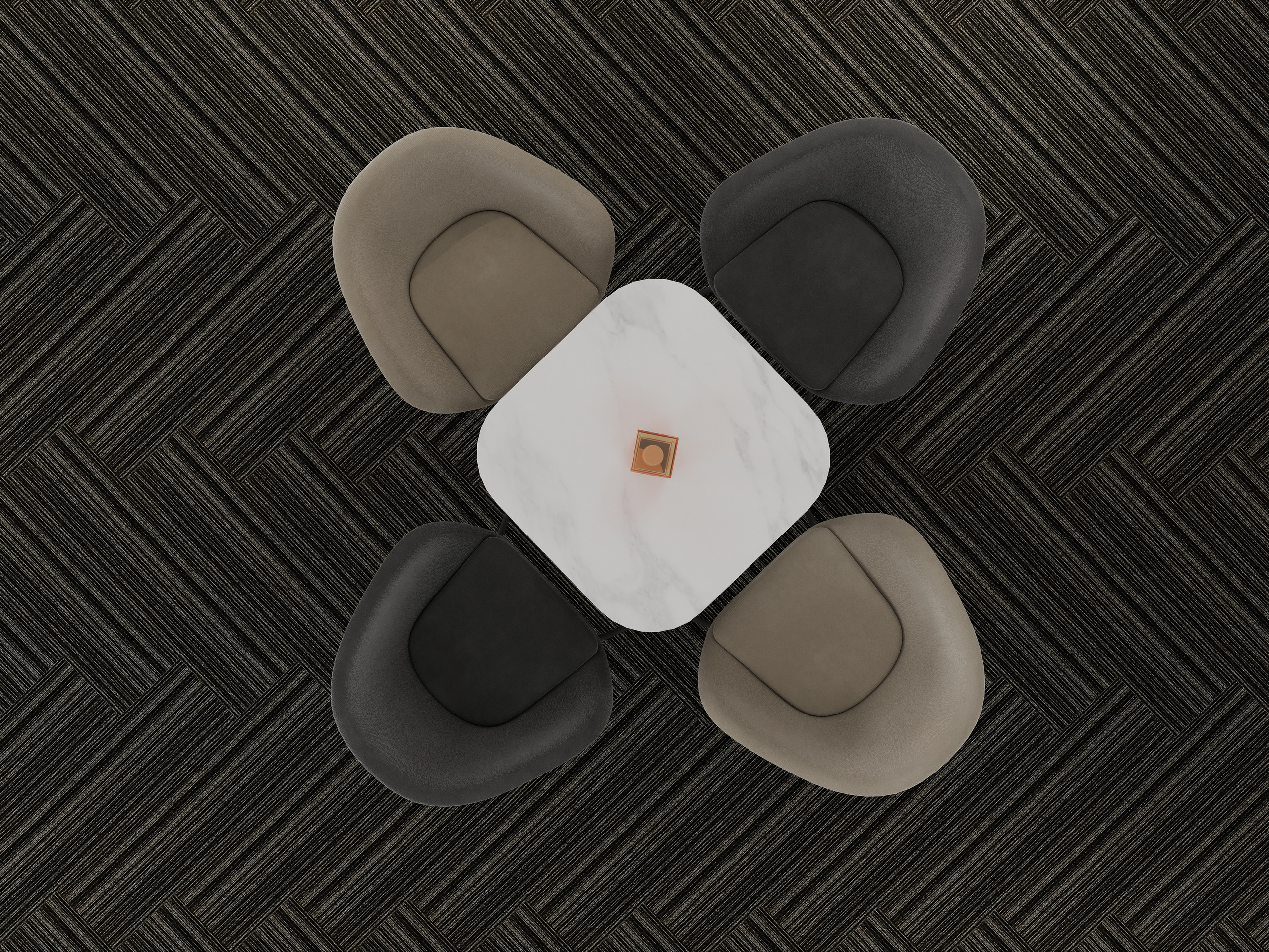Burgunie JNP08 modular carpet tile series