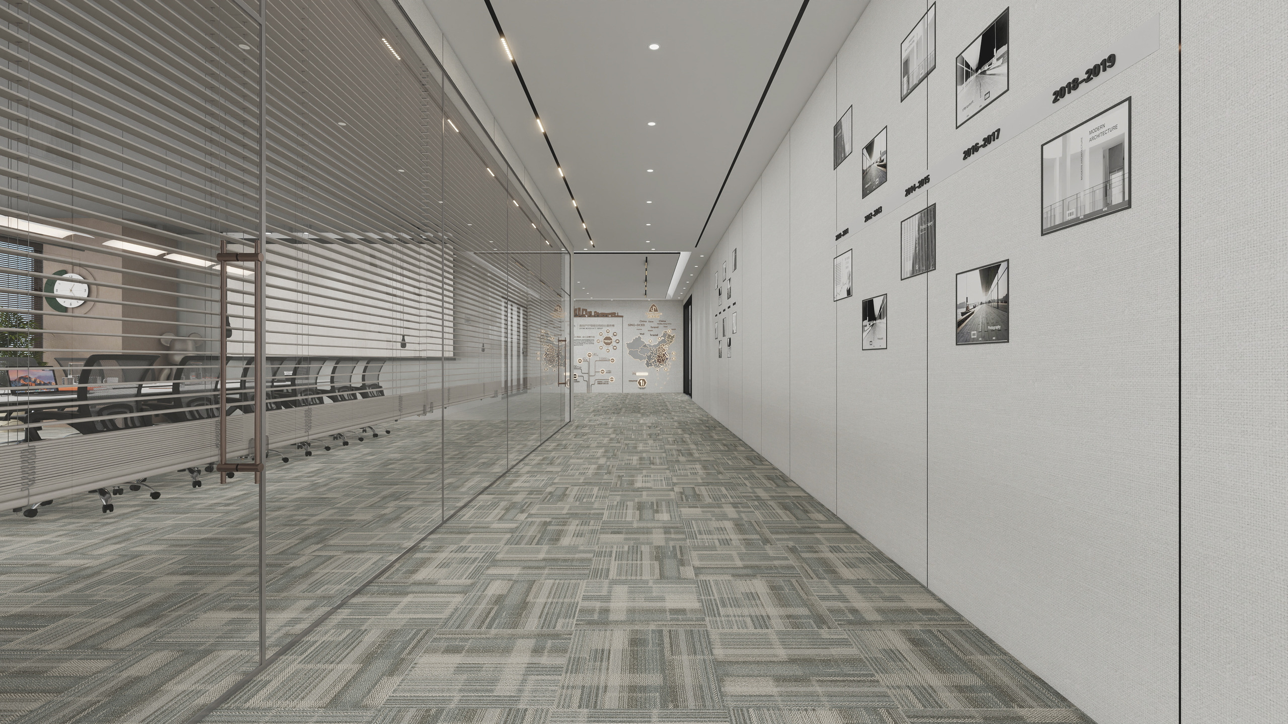 Burgunie JNP11 modular carpet tile series