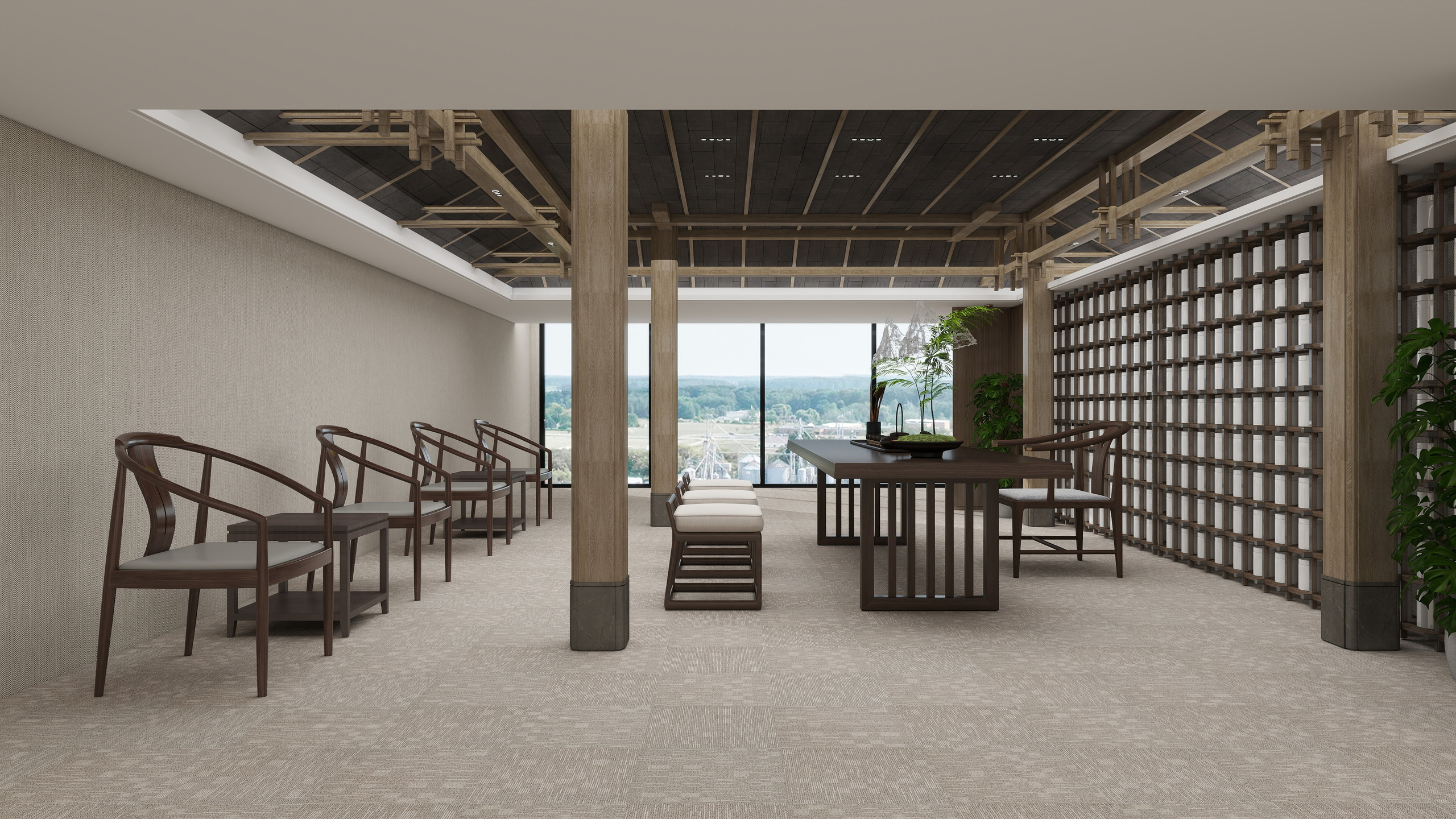 Burgunie Meteor modular carpet tile series