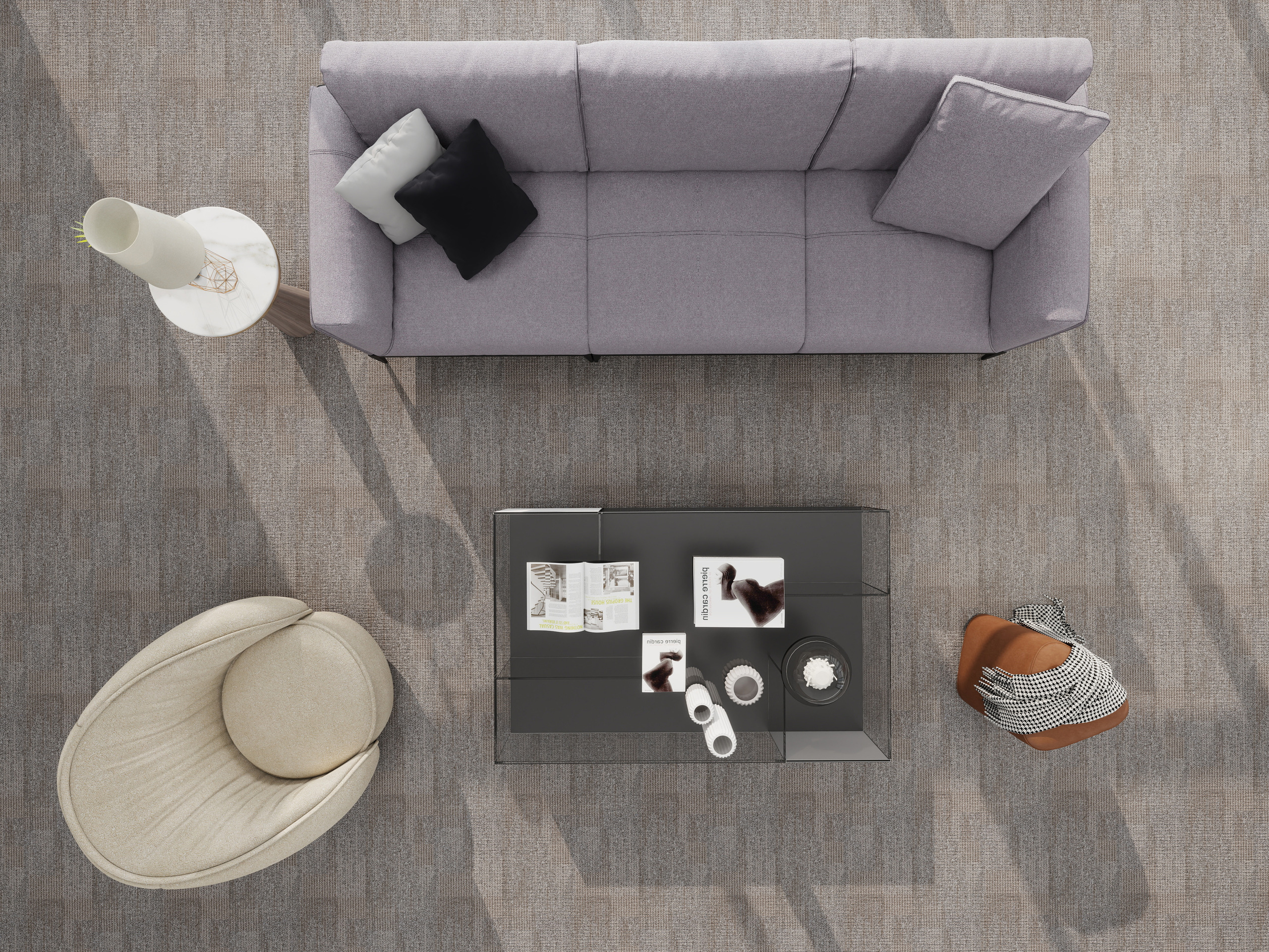 Burgunie Star Trail modular carpet tile series