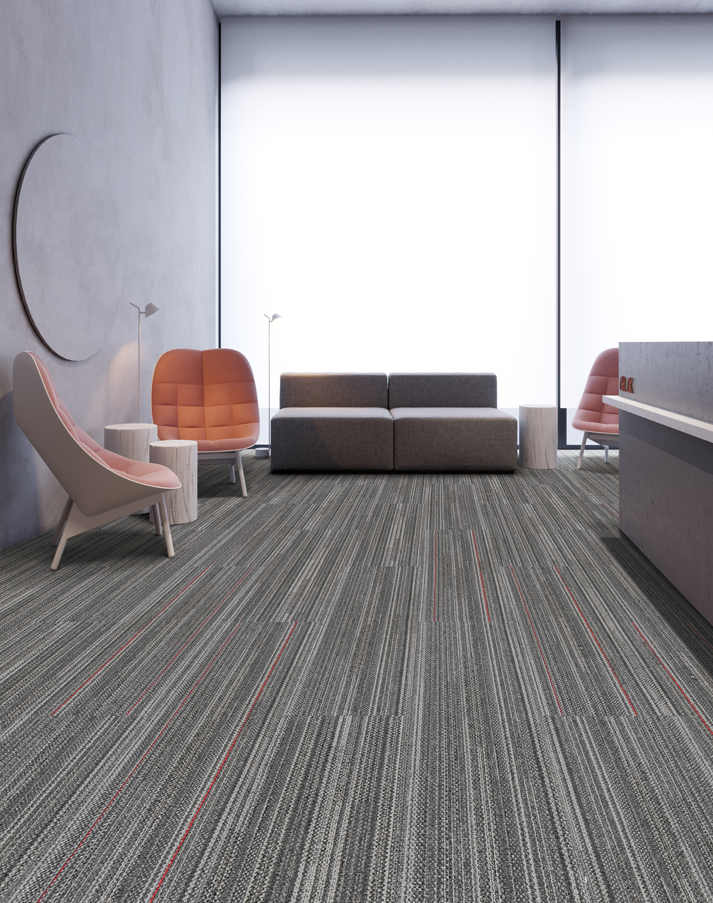 Burgunie High Way modular carpet tile series