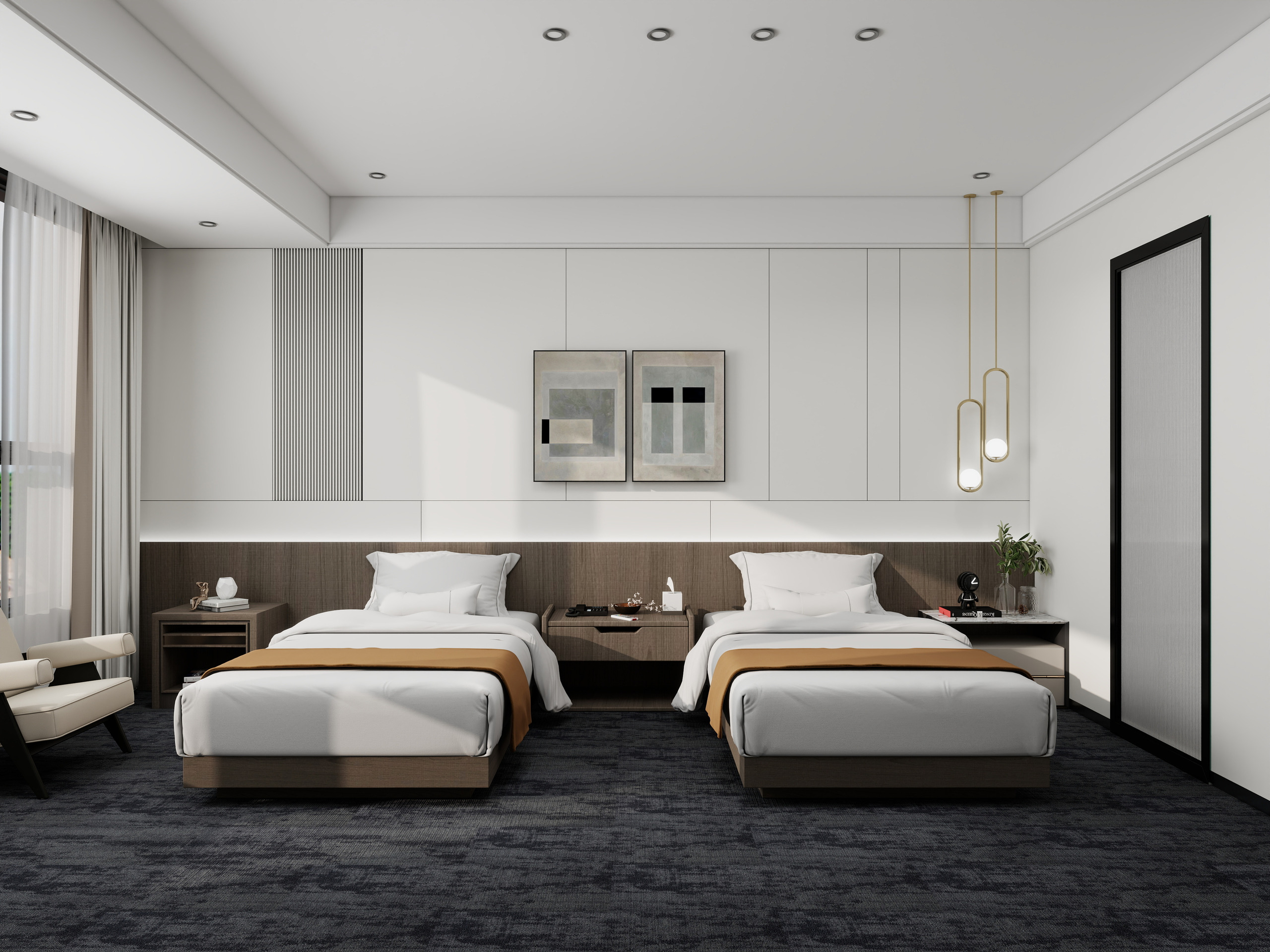 Burgunie QF500 modular carpet tile series