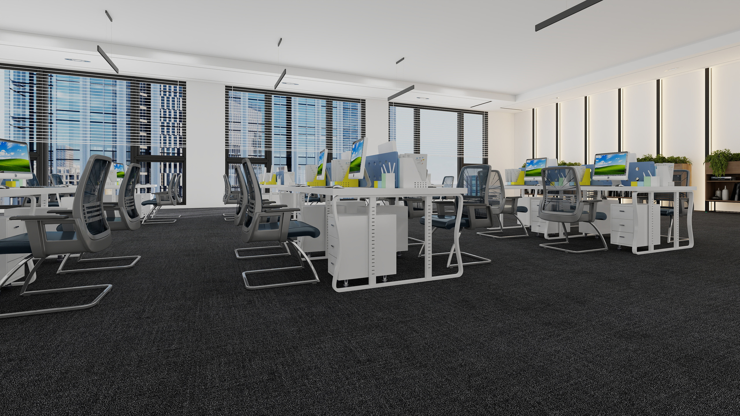 Burgunie QF600 modular carpet tile series