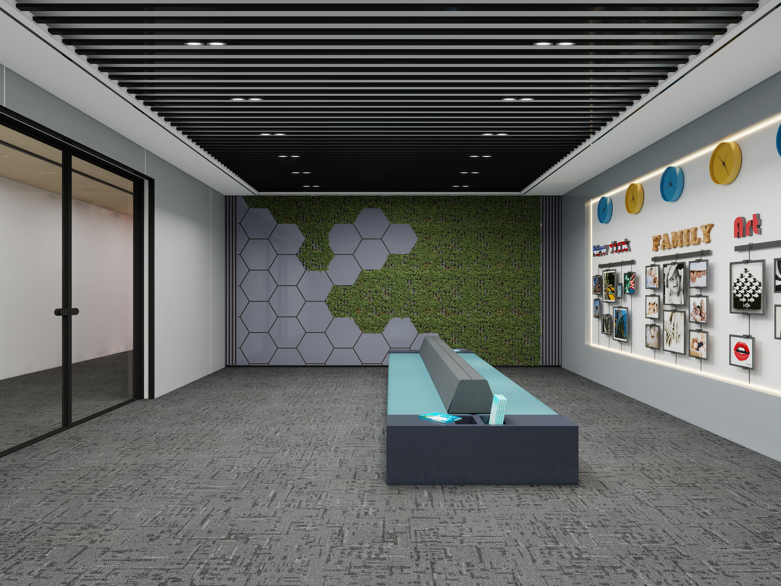 Burgunie QF700 modular carpet tile series